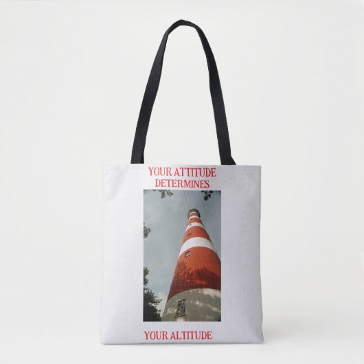 Uw houding bepaalt uw hoogte tote bag (Voorkant)