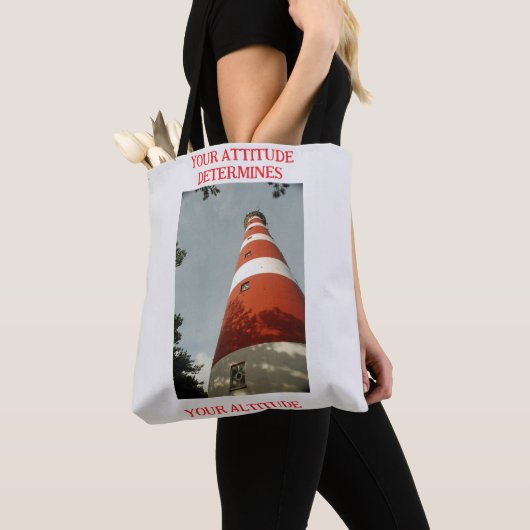 Uw houding bepaalt uw hoogte tote bag (Dichtbij)