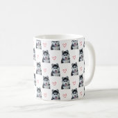 Uw huisdier Foto Hond Kat Custom Grappig Hart Koffiemok (Voorkant rechts)