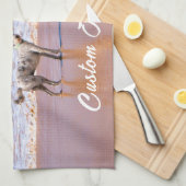 Uw huisdier Foto Keuken Handdoek met aangepaste te (Quarter Fold)