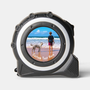 Uw huisdier foto lintmeter gepersonaliseerde tekst rolmaat