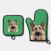 Uw huisdier foto ovenwant & pannenlap set (Voorkant)