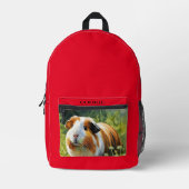 Uw huisdier Foto rood Bedrukte Rugzak (Voorkant)
