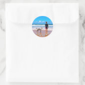 Uw huisdier Foto Stickers Gepersonaliseerde tekst (Tas)