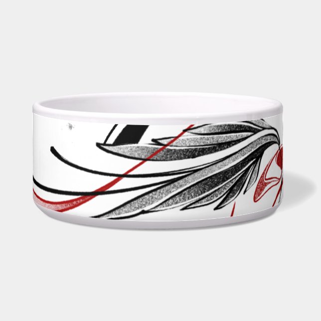 Uw huisdier heeft deze Minimalistische Wing Pet Bo Voerbakje (Voorkant)