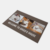 Uw huisdier hond chihuahua aangepaste foto's colla deurmat (Schuin)
