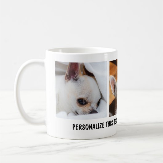 Uw huisdier hond chihuahua aangepaste foto's colla koffiemok (Links)