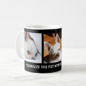 Uw huisdier hond chihuahua aangepaste foto's colla koffiemok (Voorkant links)