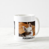 Uw huisdier hond chihuahua aangepaste foto's colla koffiemok (Voorkant rechts)