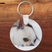 Uw huisdier hond puppy aangepaste foto chihuahua 2 sleutelhanger (Achterkant)