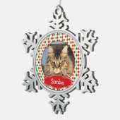 Uw huisdier Kerst Ornament Harlekijn Patroon (Rechts)