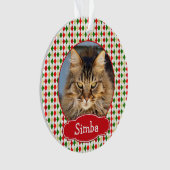 Uw huisdier Kerstversiering Harlequin Ornament (voorkant)