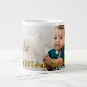 Uw huisdier met baby foto grote koffiekop