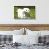 Uw huisdier op een stretched canvas print (Insitu (Slaapkamer))
