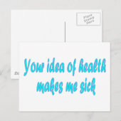 Uw idee van gezondheid briefkaart (Voorkant / Achterkant)