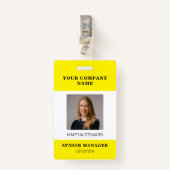 Uw identiteitskaart van identiteitskaart van de Fo Badge (Voorkant met clip)