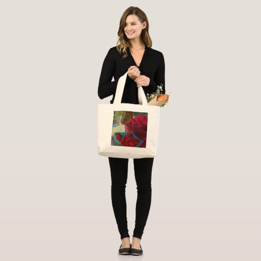 Uw illustratie uploaden | Aangepast schilderen omz Grote Tote Bag (Voorkant (model))