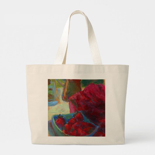 Uw illustratie uploaden | Aangepast schilderen omz Grote Tote Bag (Achterkant)