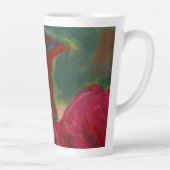 Uw illustratie uploaden | Aangepast schilderen omz Latte Mok (Rechts)