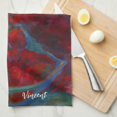 Uw illustratie uploaden | Aangepast schilderen omz Theedoek (Quarter Fold)