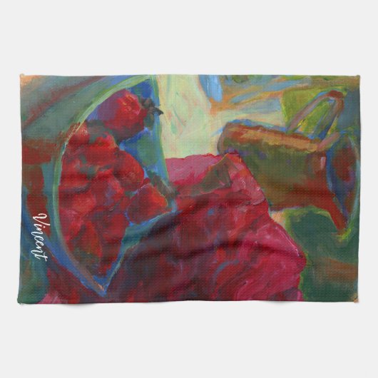 Uw illustratie uploaden | Aangepast schilderen omz Theedoek (Horizontaal)