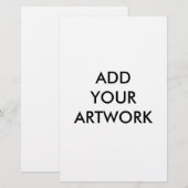 Uw illustraties toevoegen briefpapier (Voorkant / Achterkant)