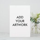 Uw illustraties toevoegen briefpapier (Staand voorkant)