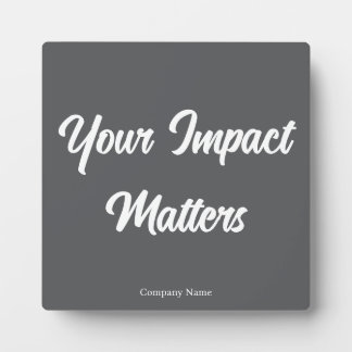 Uw Impact Is Ertoe Doend Medewerker Waardering Fotoplaat