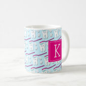 Uw Initiaal | Cute Teeth Koffiemok (Voorkant rechts)