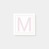 Uw Initiaal | In blok Post-it® Notes (Voorkant)