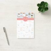 Uw Initiaal | Puppies en poten Post-it® Notes (Kantoor)