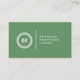 UW INITIALEN LOGO op GROEN Nr. 2 Visitekaartje