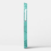 Uw Initialen Mint Green Geometric Hoesje-Mate iPho Case-Mate iPhone Case (Achterkant / Links)