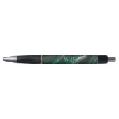 Uw Initialen Monogram groen gemarmerd Pen (Voorkant)