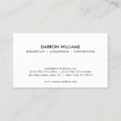 Uw Initialen Monogram Logo Visitekaartje (Achterkant)