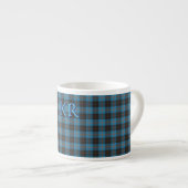 Uw initialen op Angus District Ancient tartan Espresso Kop (Voorkant rechts)
