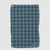 Uw initialen op Angus District Ancient tartan Golfhanddoek (Voorkant)