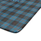 Uw initialen op Angus District Ancient tartan Snijplank (Hoek)