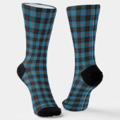 Uw initialen op Angus District Ancient tartan Sokken (Gebogen)