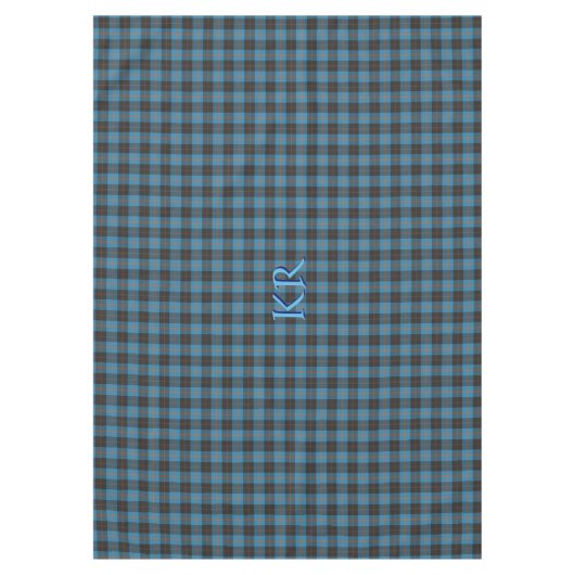 Uw initialen op Angus District Ancient tartan Tafelkleed (Voorkant)