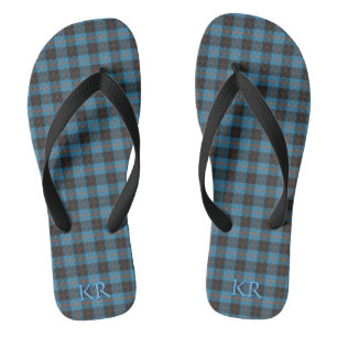 Uw initialen op Angus District Ancient tartan Teenslippers