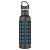 Uw initialen op Angus District Ancient tartan Waterfles (Achterkant)