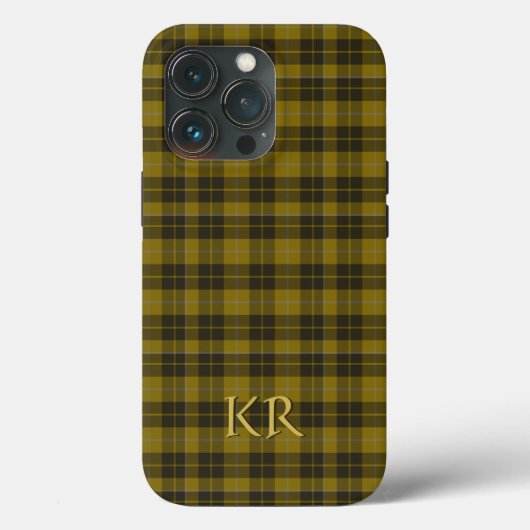 Uw initialen op Barclay Tartan, Schotse speldensta Case-Mate iPhone Case (Achterkant)
