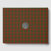 Uw initialen op Bruce Clan tartan Gastenboek (Achterkant)