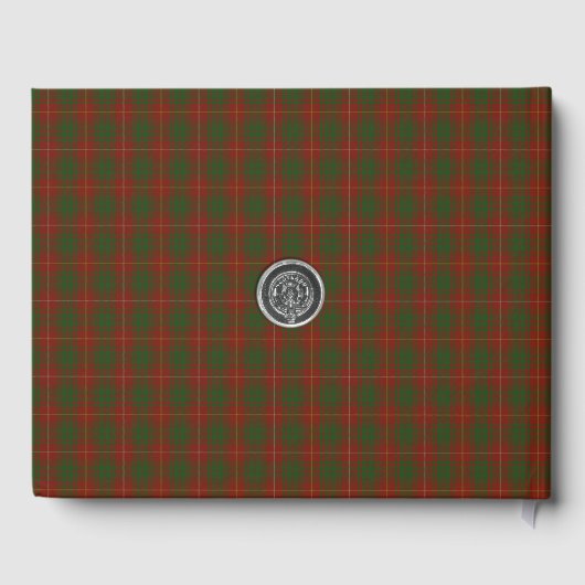 Uw initialen op Bruce Clan tartan Gastenboek (Achterkant)