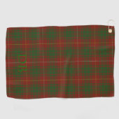 Uw initialen op Bruce Clan tartan Golfhanddoek (Horizontaal)