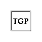 Uw Initialen Rubberstempel (Afrduk)