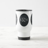 Uw initials monogram op maat gemaakt reisbeker (Center)