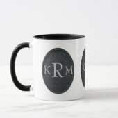 Uw initials monogram personaliseren mok (Links)