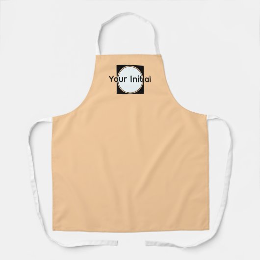 Uw initiële monogram schort (Voorkant)